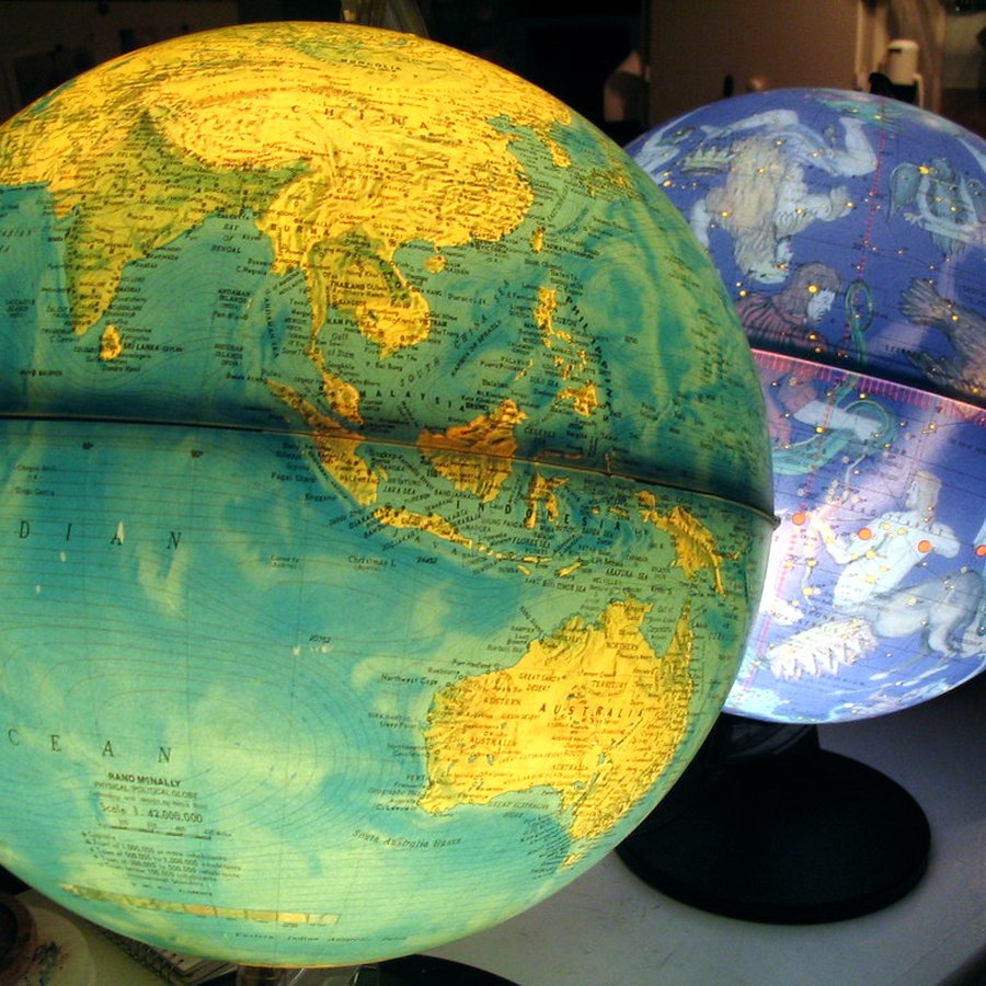 Beleuchteter Globus