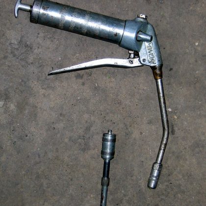 Fettpresse mit Schmierfett