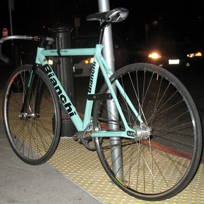 Rennrad ohne Gangschaltung, Option Fixie